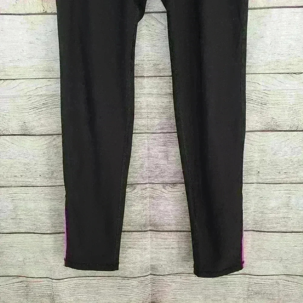 Reebok women's rbx cropped black leggings with purple waistband size medium - Picture 8 of 12